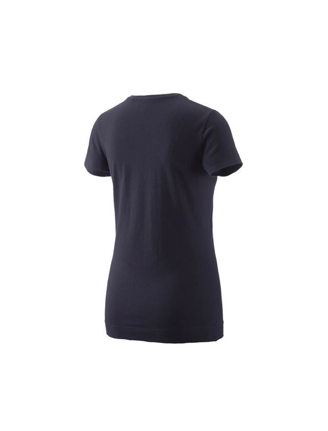 Bovenkleding: e.s. T-Shirt 1908, dames + donkerblauw/bessen 1