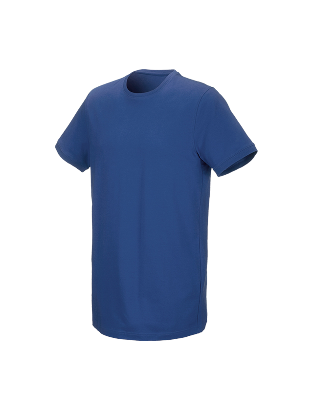 Bovenkleding: e.s. T-Shirt cotton stretch, long fit + alkalisch blauw 1