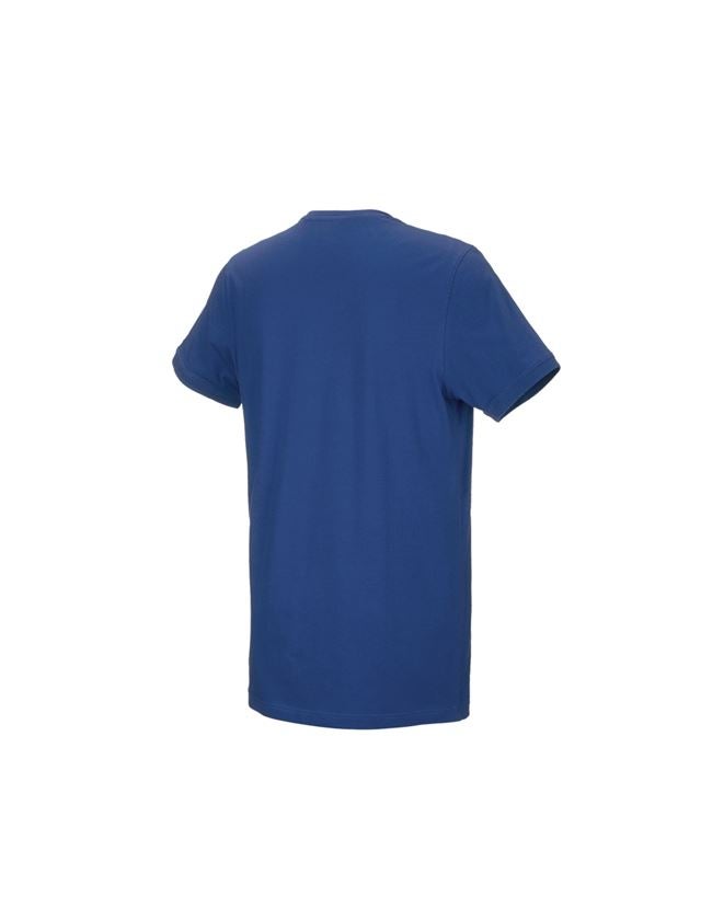 Bovenkleding: e.s. T-Shirt cotton stretch, long fit + alkalisch blauw 2