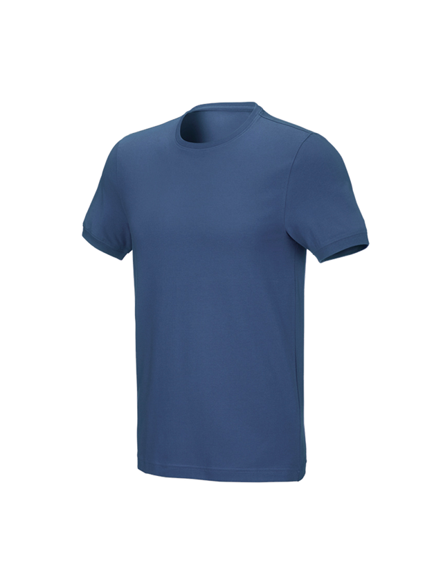 Bovenkleding: e.s. T-Shirt cotton stretch, slim fit + kobalt 1