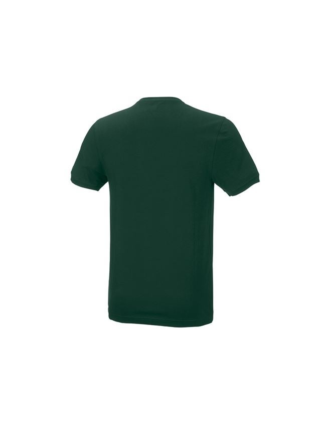 Bovenkleding: e.s. T-Shirt cotton stretch, slim fit + groen 2