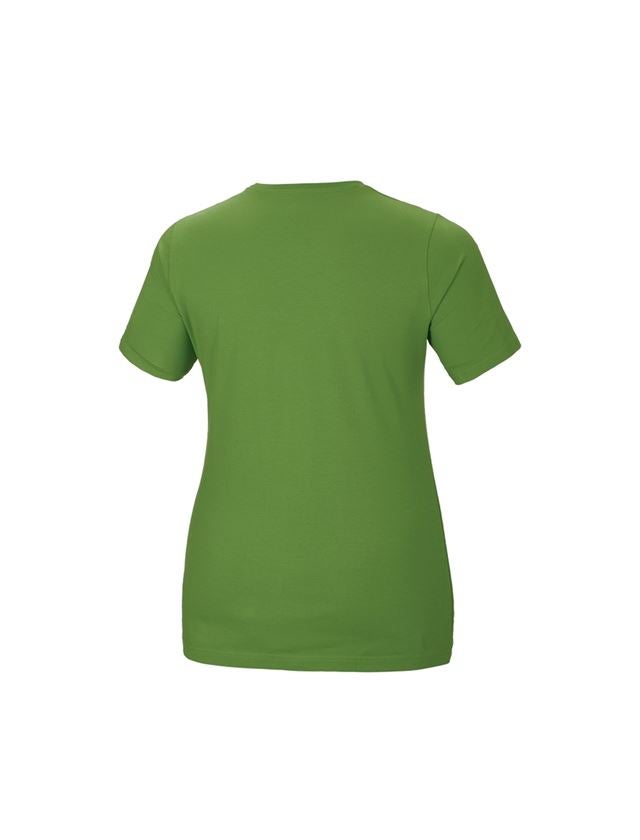 Bovenkleding: e.s. T-Shirt cotton stretch, dames, plus fit + zeegroen 2