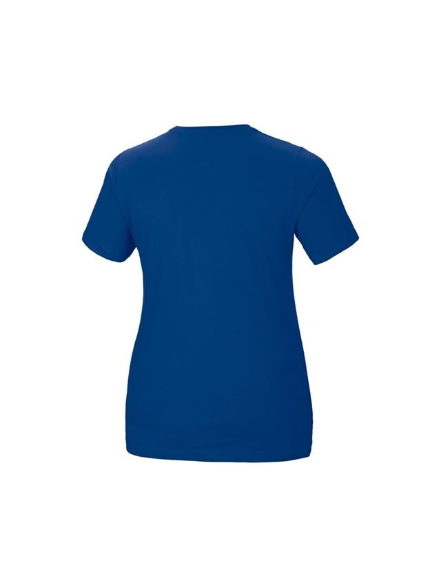 Bovenkleding: e.s. T-Shirt cotton stretch, dames, plus fit + korenblauw 2