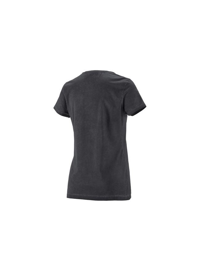Bovenkleding: e.s. T-Shirt vintage cotton stretch, dames + oxidezwart vintage 3