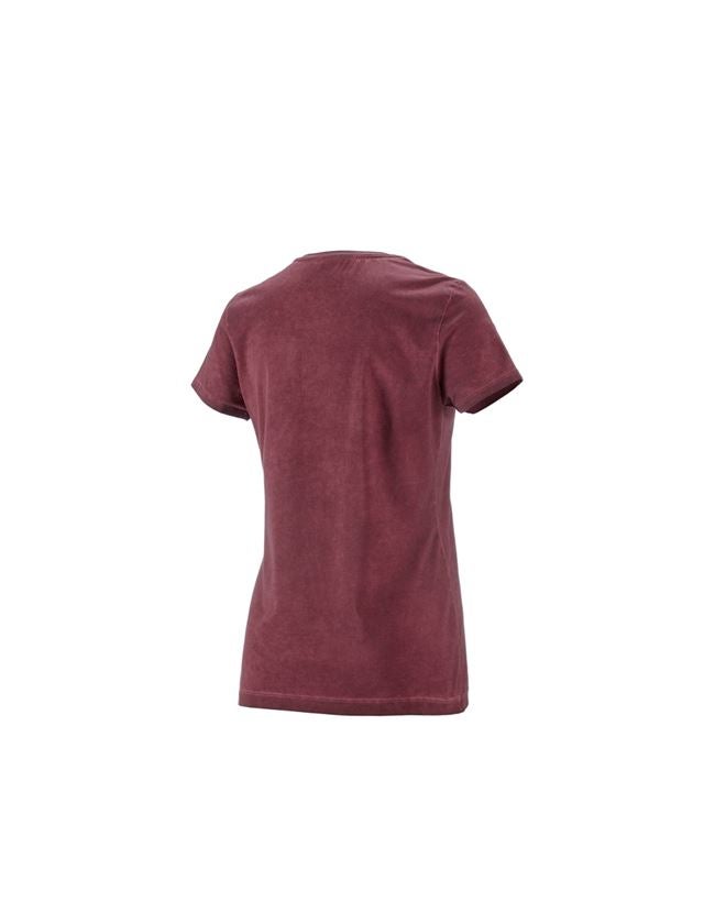 Bovenkleding: e.s. T-Shirt vintage cotton stretch, dames + robijn vintage 2