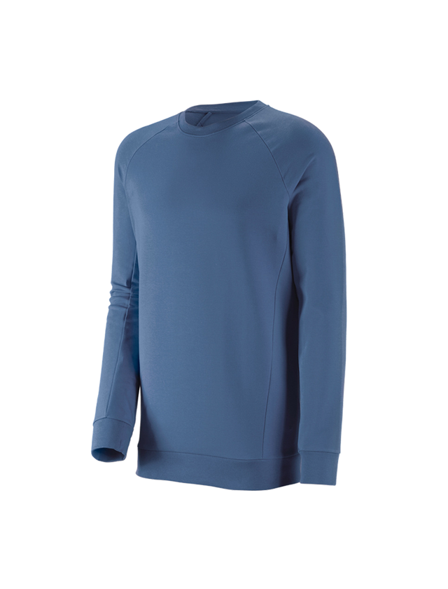 Bovenkleding: e.s. Sweatshirt cotton stretch, long fit + kobalt 1