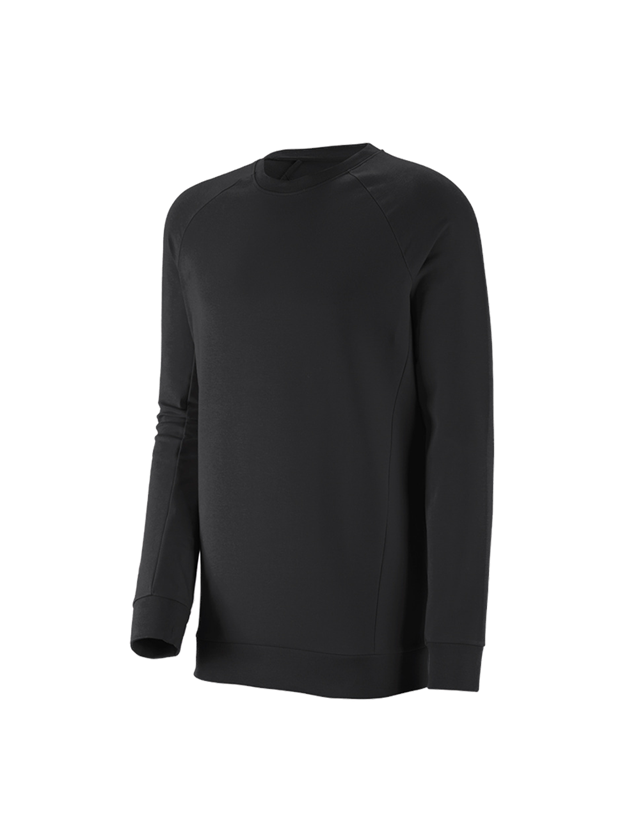 Bovenkleding: e.s. Sweatshirt cotton stretch, long fit + zwart 1