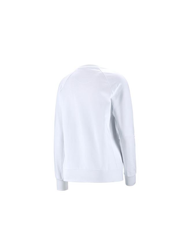 Onderwerpen: e.s. Sweatshirt cotton stretch, dames + wit 1