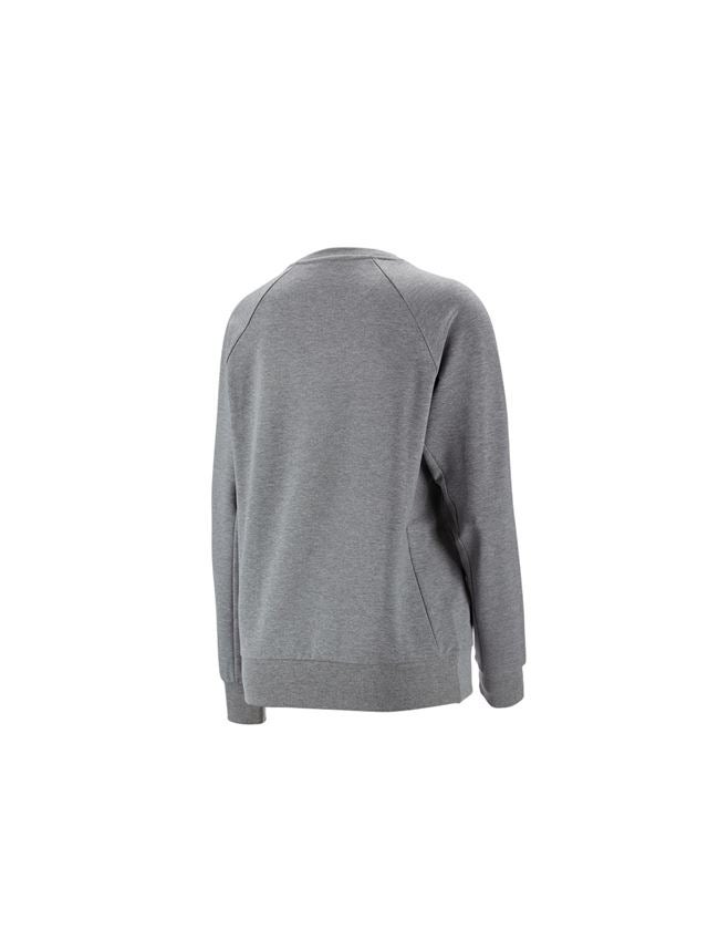 Bovenkleding: e.s. Sweatshirt cotton stretch, dames + grijs mêlee 1