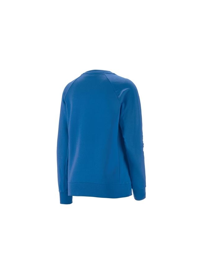 Onderwerpen: e.s. Sweatshirt cotton stretch, dames + gentiaanblauw 1