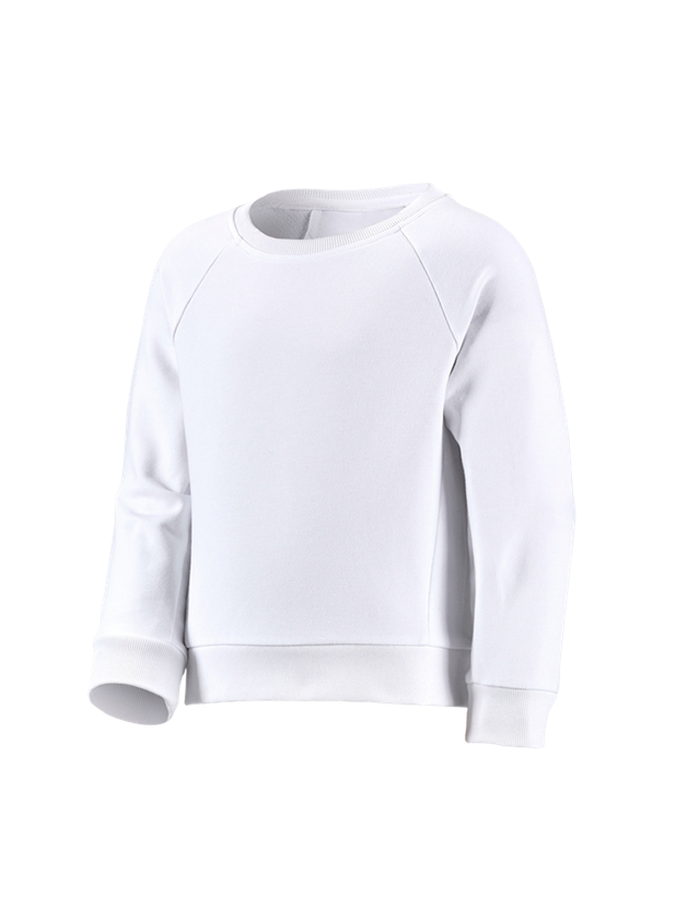 Onderwerpen: e.s. Sweatshirt cotton stretch, kinderen + wit