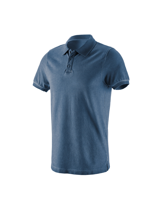 Bovenkleding: e.s. Polo-Shirt vintage cotton stretch + antiek blauw vintage