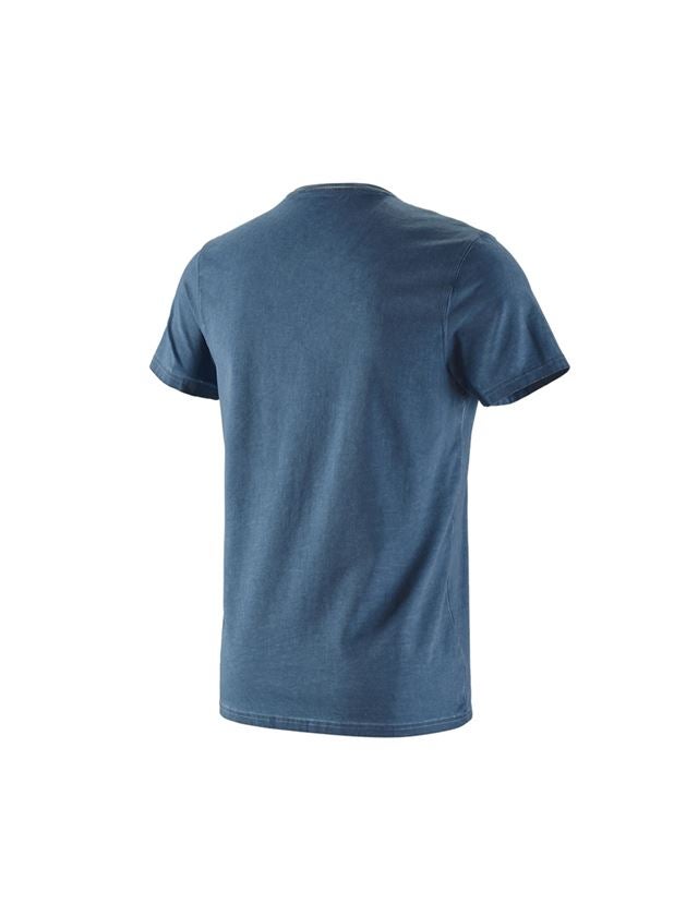 Bovenkleding: e.s. T-Shirt vintage cotton stretch + antiek blauw vintage 1
