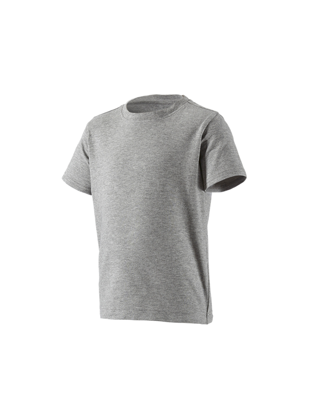 Onderwerpen: e.s. T-shirt cotton stretch, kinderen + grijs mêlee 2