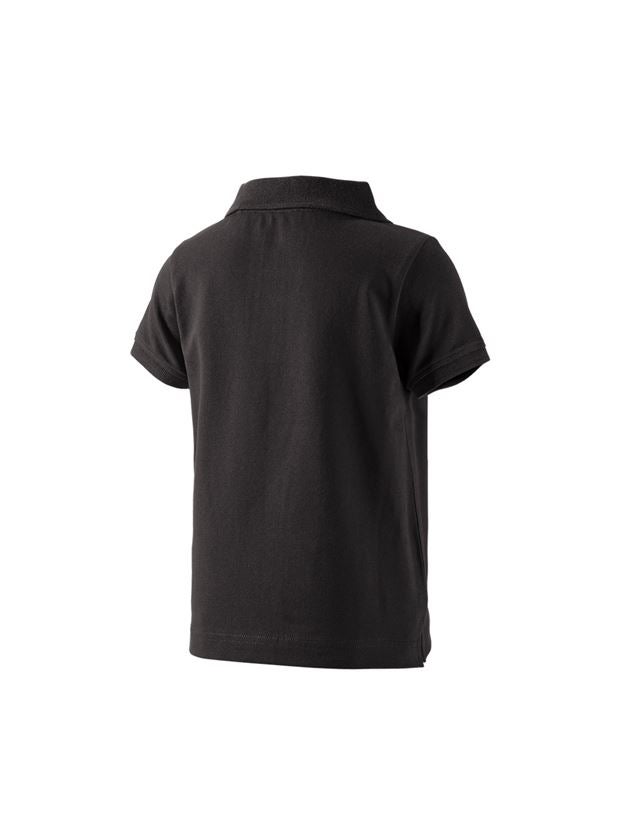Bovenkleding: e.s. Polo-Shirt cotton stretch, kinderen + zwart 1