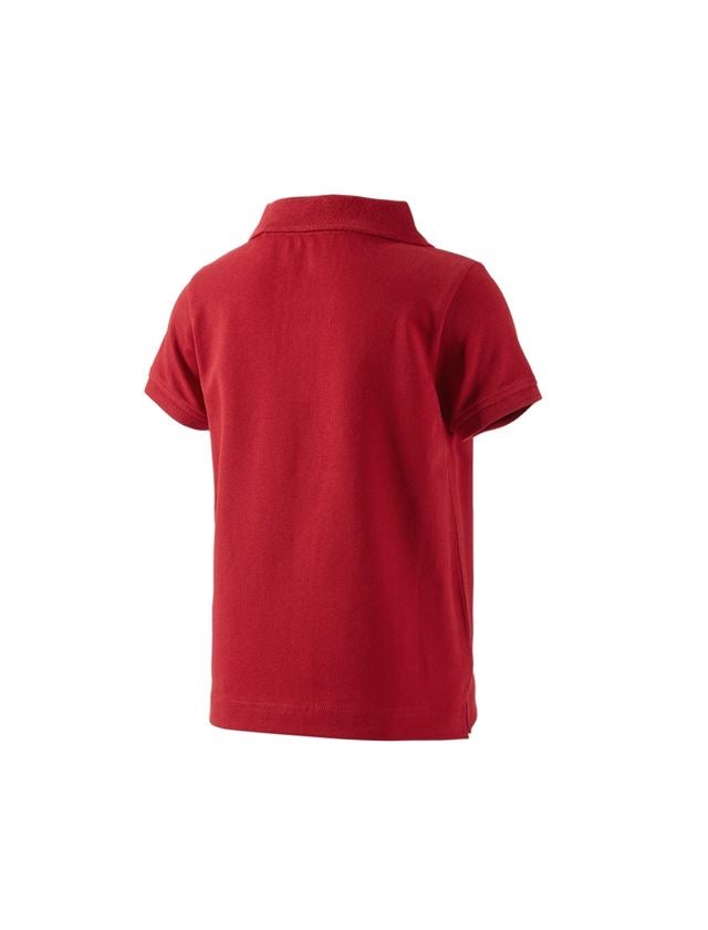 Bovenkleding: e.s. Polo-Shirt cotton stretch, kinderen + vuurrood 1