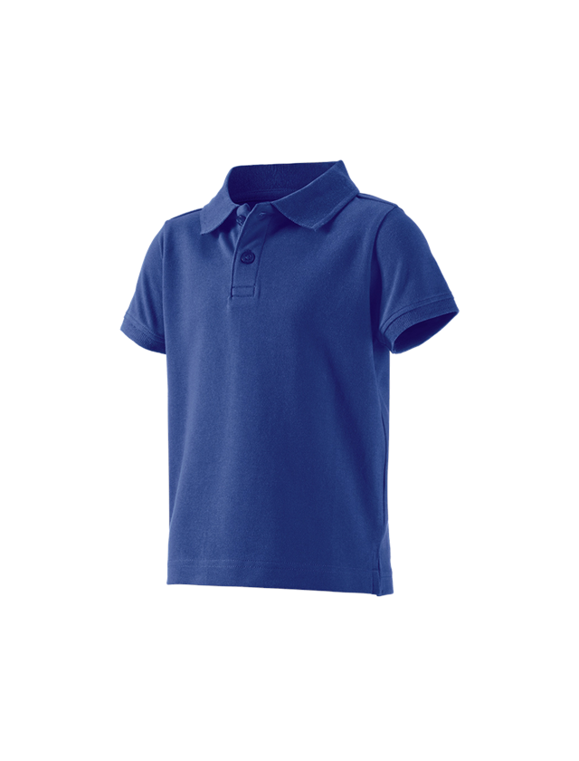 Onderwerpen: e.s. Polo-Shirt cotton stretch, kinderen + korenblauw