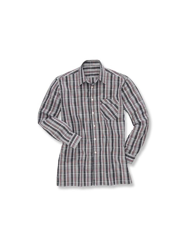 Bovenkleding: Overhemd, lange mouw Bremen + grijs