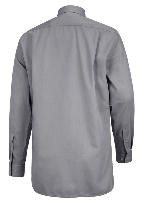 Bovenkleding: Business overhemd e.s.comfort, lange mouw + grijs melange 1