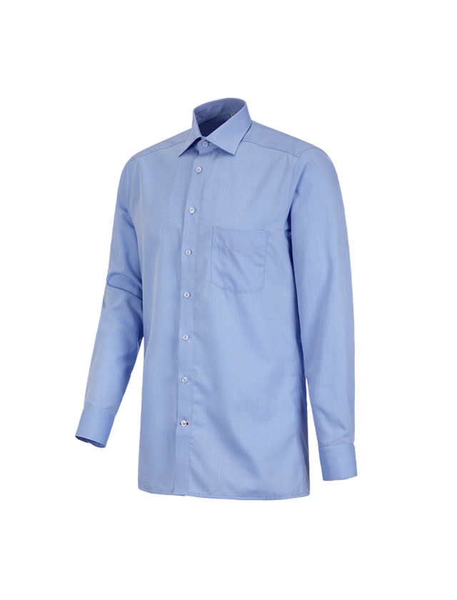 Bovenkleding: Business overhemd e.s.comfort, lange mouw + lichtblauw melange 2
