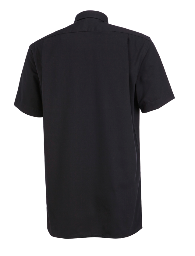 Bovenkleding: Business overhemd e.s.comfort, korte mouw + zwart 1