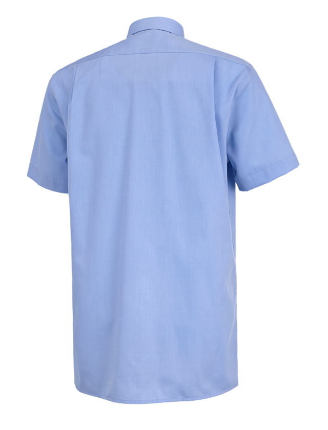 Onderwerpen: Business overhemd e.s.comfort, korte mouw + lichtblauw melange 1