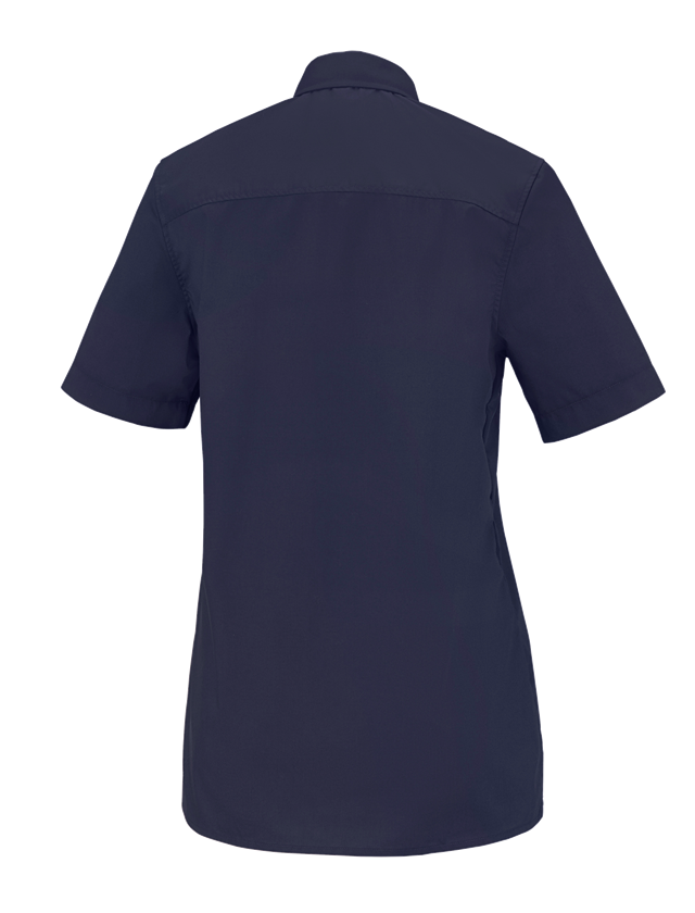 Bovenkleding: e.s. Service-blouse korte mouw + donkerblauw 1