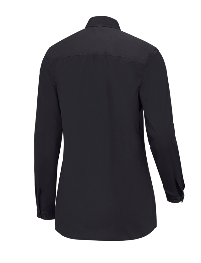 Bovenkleding: e.s. Service-blouse lange mouw + zwart 1