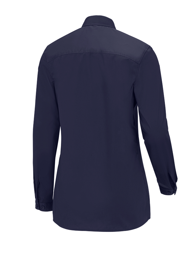 Heerlijk dubbel interval e.s. Service-blouse lange mouw donkerblauw | Engelbert Strauss