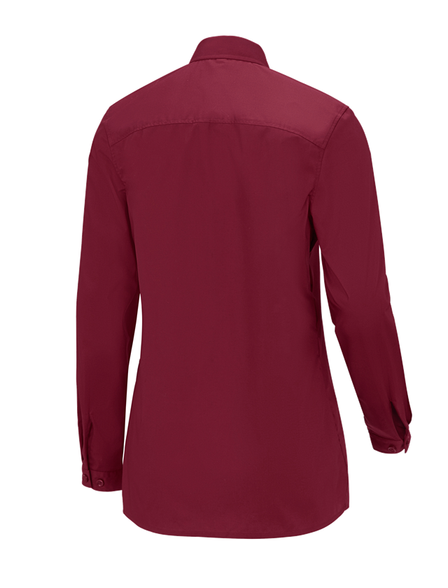 Bovenkleding: e.s. Service-blouse lange mouw + robijn 1