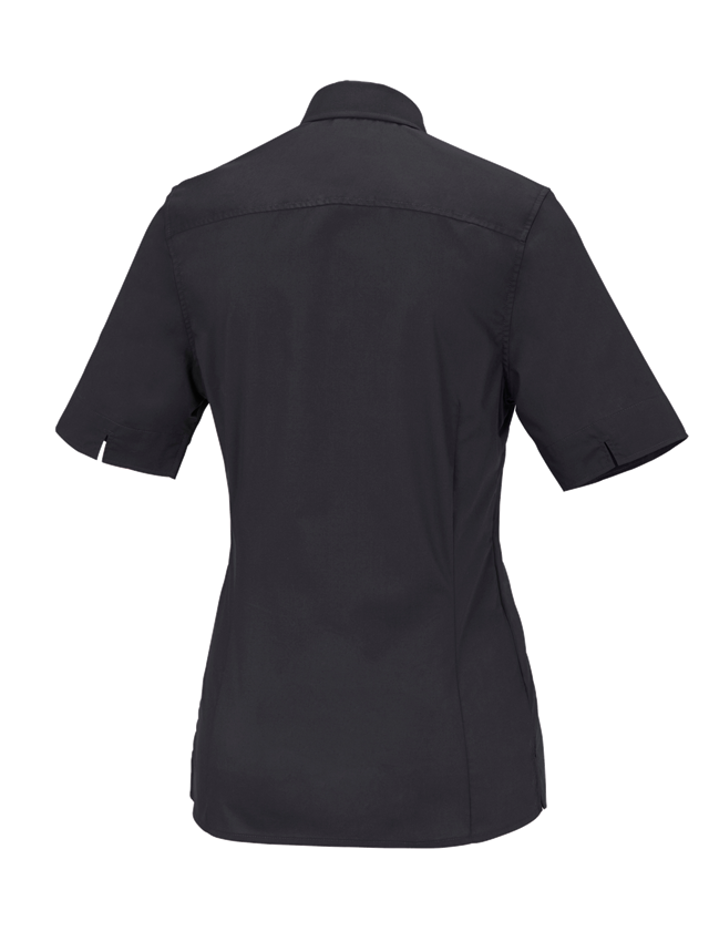 Bovenkleding: Business-blouse e.s.comfort, korte mouw + zwart 1