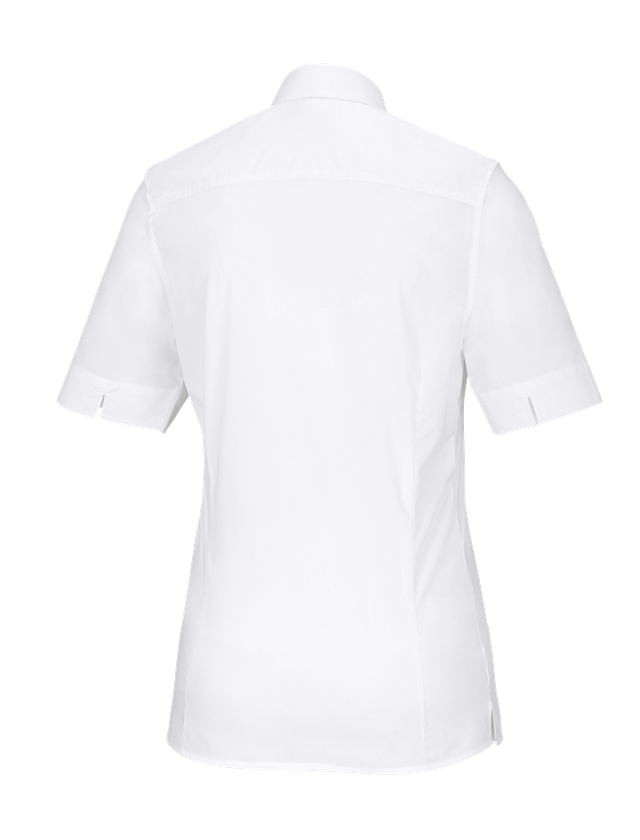 Bovenkleding: Business-blouse e.s.comfort, korte mouw + wit 1