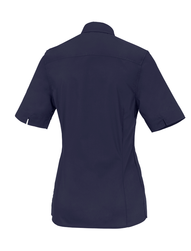 Bovenkleding: Business-blouse e.s.comfort, korte mouw + donkerblauw 1