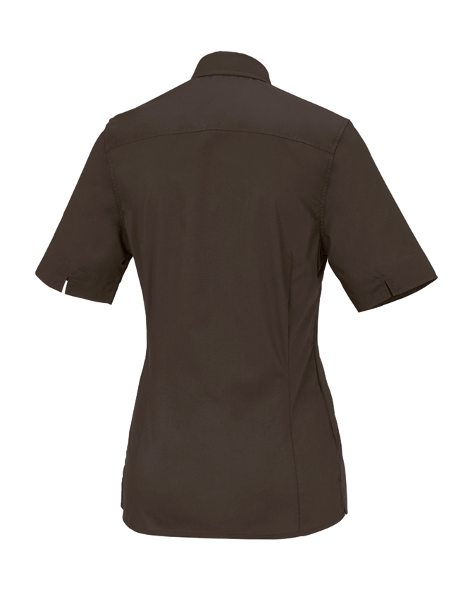 Bovenkleding: Business-blouse e.s.comfort, korte mouw + kastanje 3