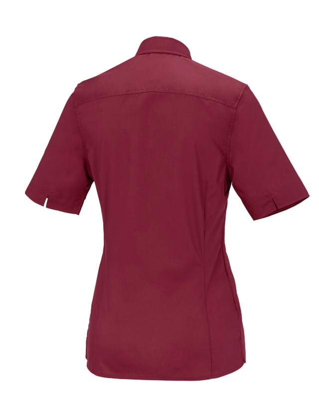 Bovenkleding: Business-blouse e.s.comfort, korte mouw + robijn 1