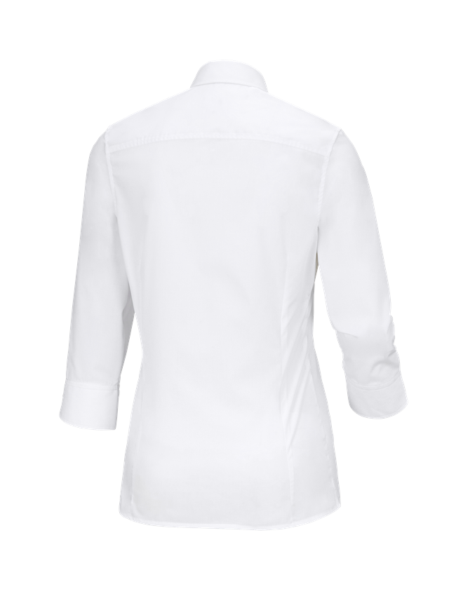 Bovenkleding: Business-blouse e.s.comfort, 3/4-mouw + wit 1
