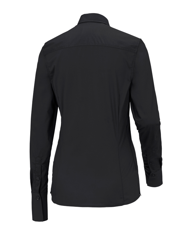 Bovenkleding: Business-blouse e.s.comfort, lange mouw + zwart 1