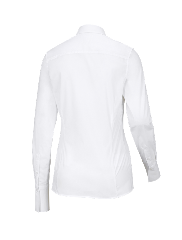 Bovenkleding: Business-blouse e.s.comfort, lange mouw + wit 1