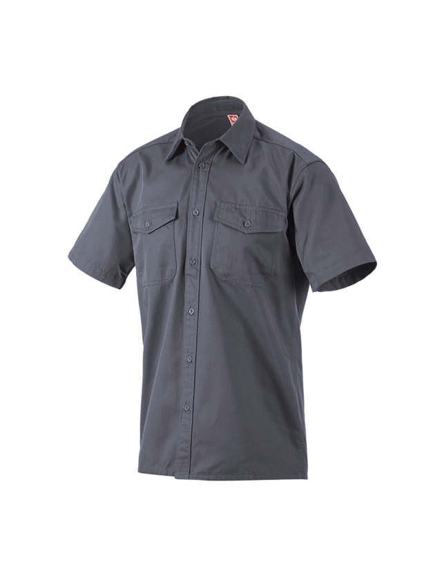 Bovenkleding: Werkhemden e.s.classic, korte mouw + grijs