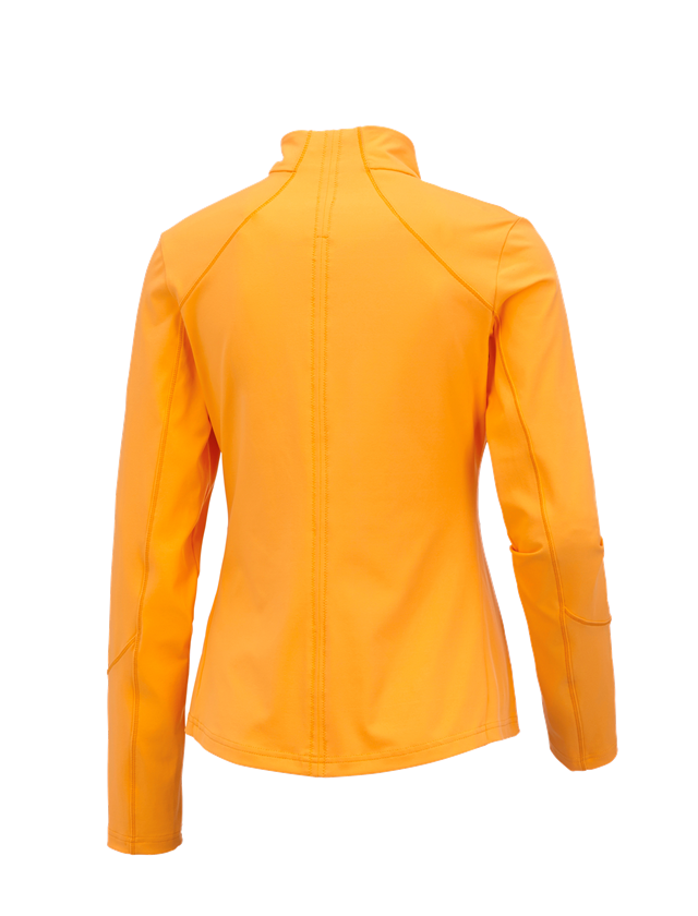 Werkjassen: e.s. Functioneel sweatjack solid, dames + licht oranje 1