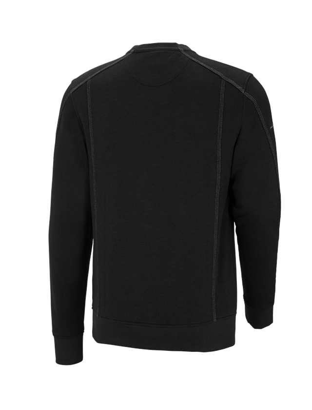 Bovenkleding: Sweatshirt cotton slub e.s.roughtough + zwart 3