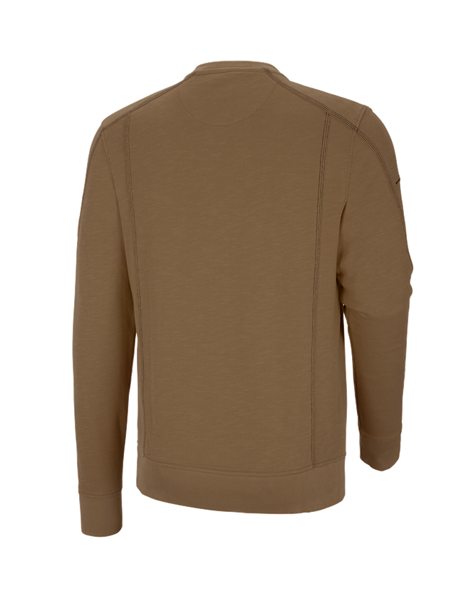Bovenkleding: Sweatshirt cotton slub e.s.roughtough + walnoot 3