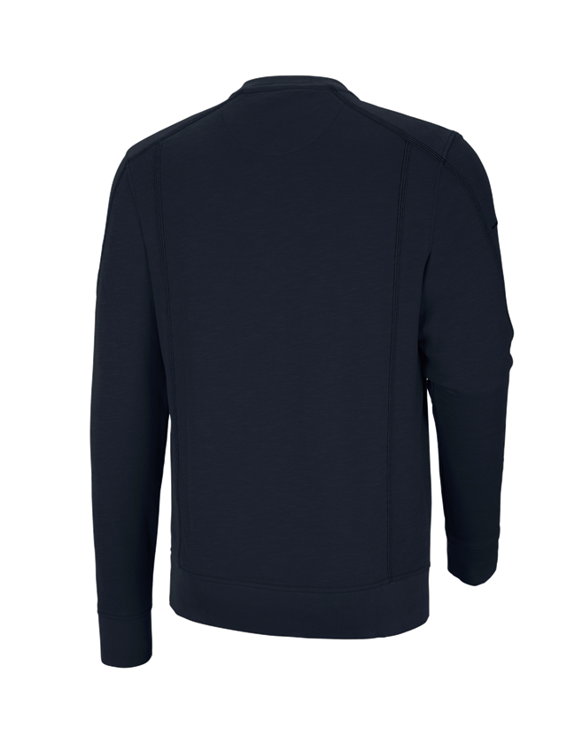 Onderwerpen: Sweatshirt cotton slub e.s.roughtough + nachtblauw 2