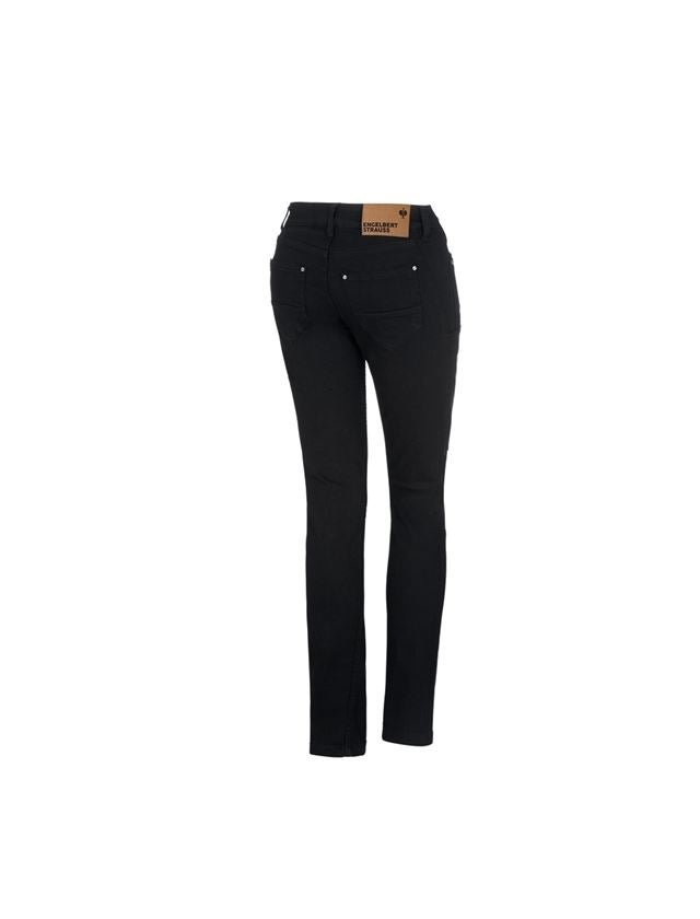 Werkbroeken: e.s. 7-pocket-jeans, dames + zwart 1