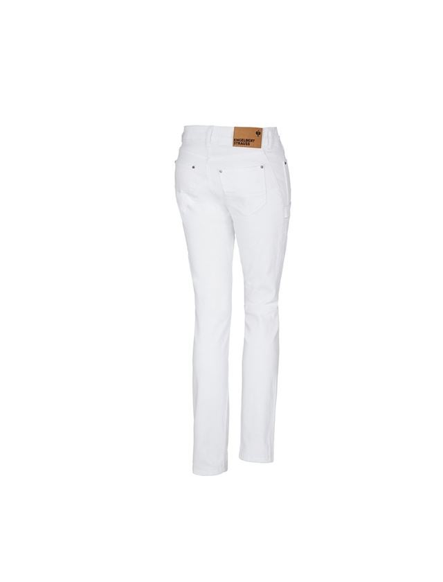 Werkbroeken: e.s. 7-pocket-jeans, dames + wit 4