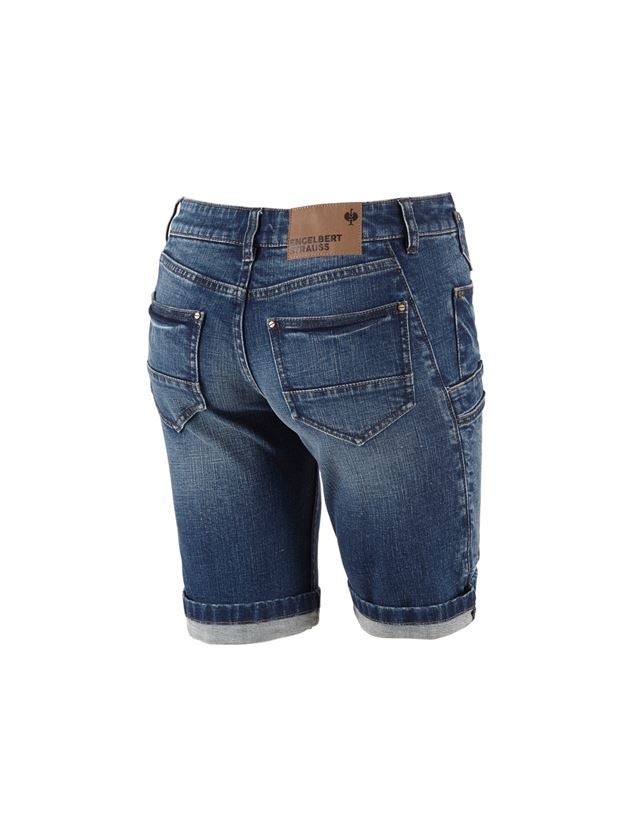 Werkbroeken: e.s. 7-pocket-jeans short, dames + stonewashed 1