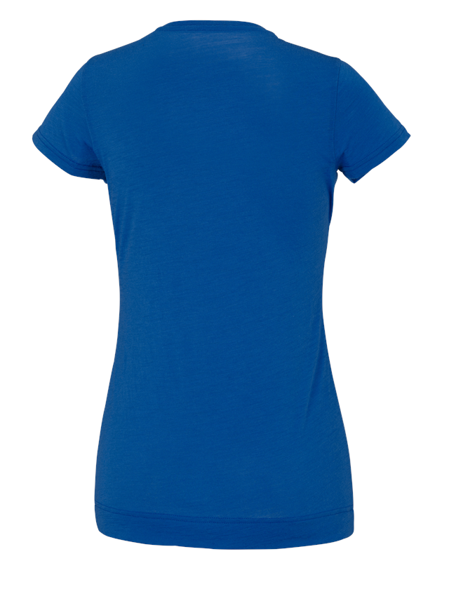 Bovenkleding: e.s. T-Shirt Merino light, dames + gentiaanblauw 1