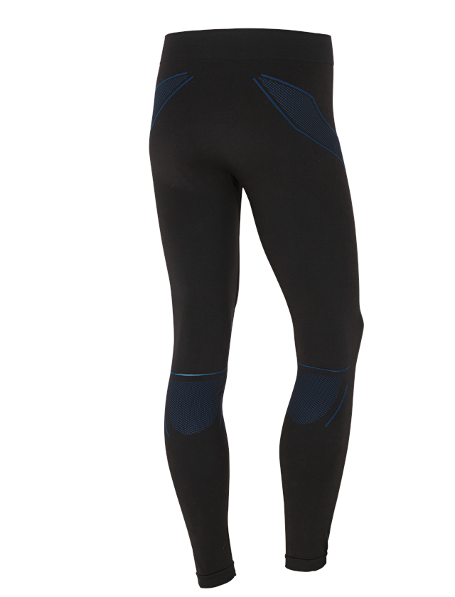 Ondergoed | Thermokleding: e.s. Functionele-Long Pants seamless-warm + zwart/gentiaanblauw 1