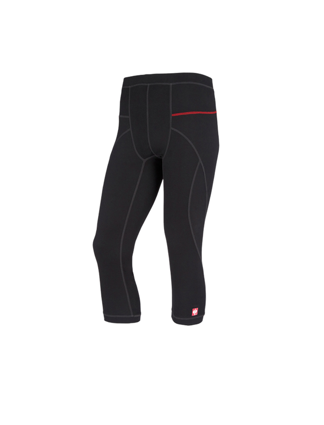 Ondergoed | Thermokleding: e.s. Functionele-3/4 Pants basis-warm + zwart 2