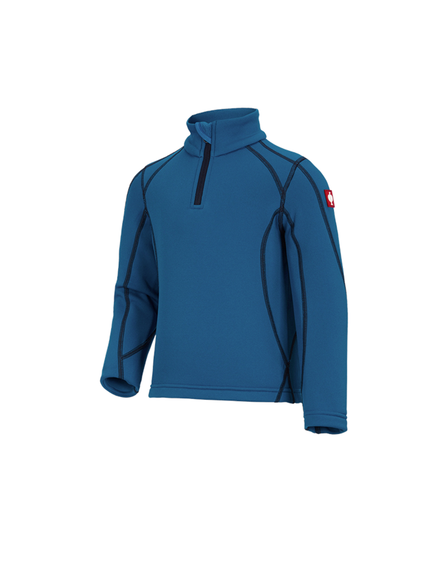 Bovenkleding: Schipperstrui thermo stretch e.s.motion 2020,kind. + atoll/donkerblauw